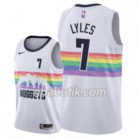 NBA Mænd Trøje Denver Nuggets Trey Lyles 7 2018-19 Nike City Edition Hvid Swingman NBA Mænd Trøje Denver Nuggets Trey Lyles 7 2018-19 Nike City Edition Hvid Swingman